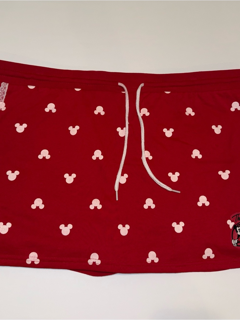 Disney Mickey Mouse “The True Original” red pajama/lounge shorts